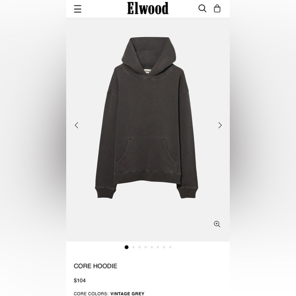 Sweaters - Elwood Core Hoodie - Vintage Slate Organic Cotton